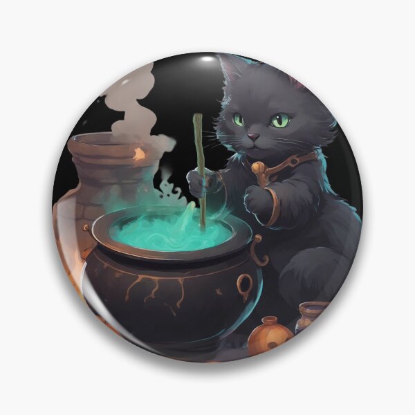 Item preview, Witch cat designed and sold by DarkFinds.