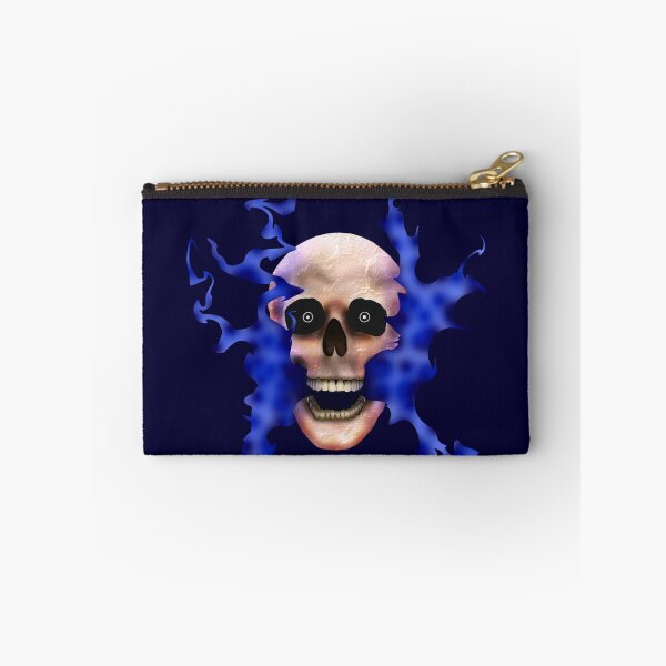 Item preview, Human Skull Spewing Blue Smog designed and sold by KMH-Artwork.