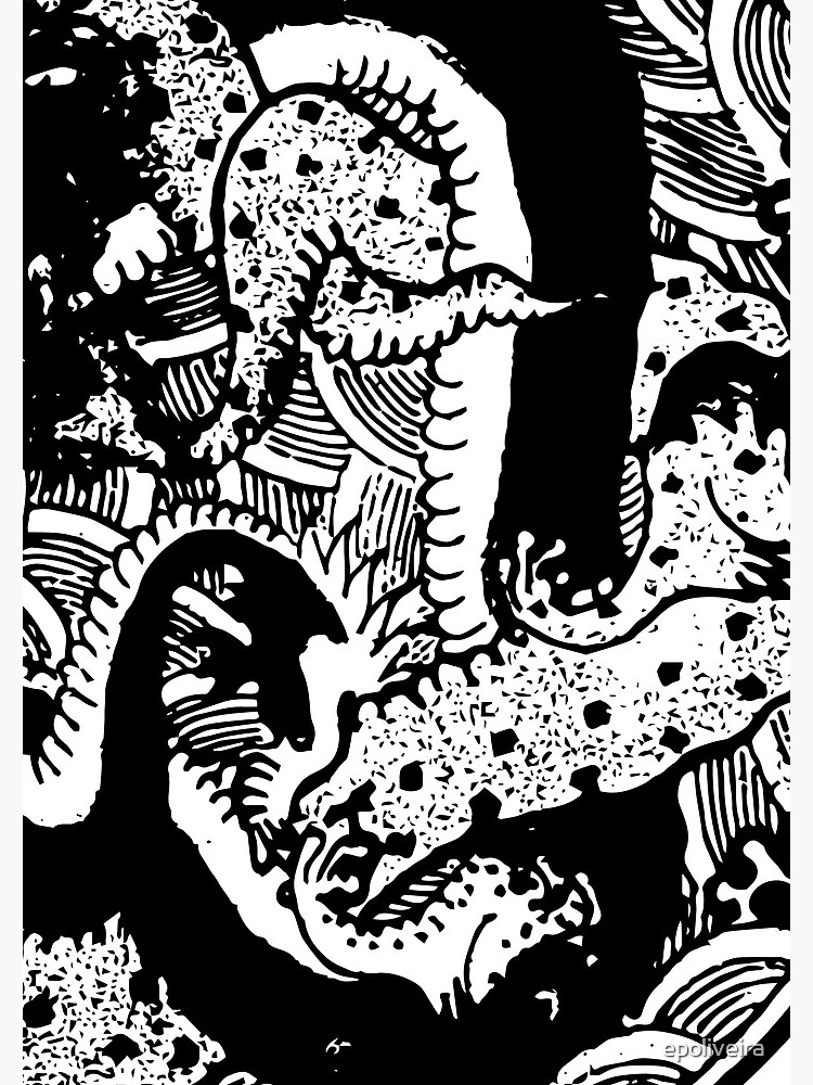 Black and White Graphic Abstract Illustration by epoliveira