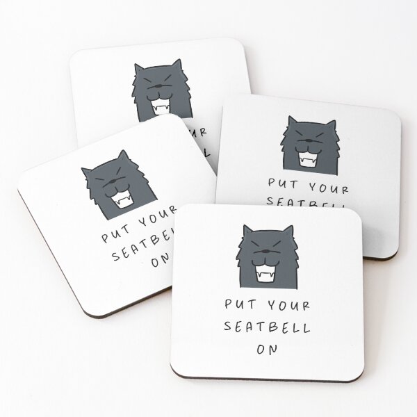 Item preview, Put your seatbelt on - Safety First Reminder Design | Dog Design Illustration designed and sold by RM-Journey.