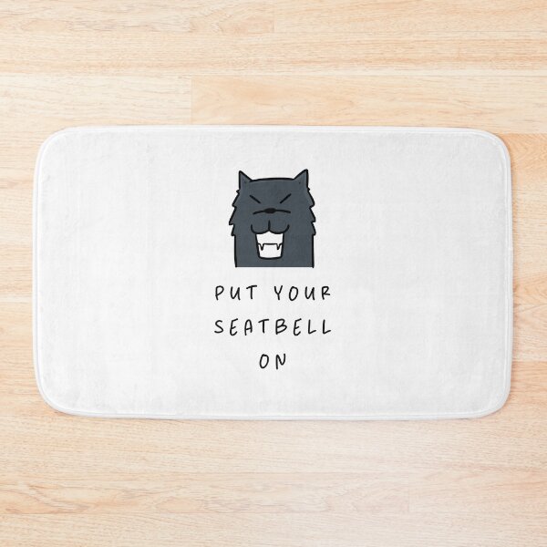 Item preview, Put your seatbelt on - Safety First Reminder Design | Dog Design Illustration designed and sold by RM-Journey.