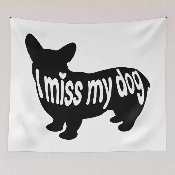 Item preview, I miss My Dog designed and sold by DrawsCutePaws.