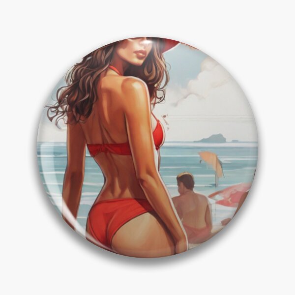 Item preview, Beachside Elegance: Scarlet Silhouette designed and sold by Daniel Haddad.