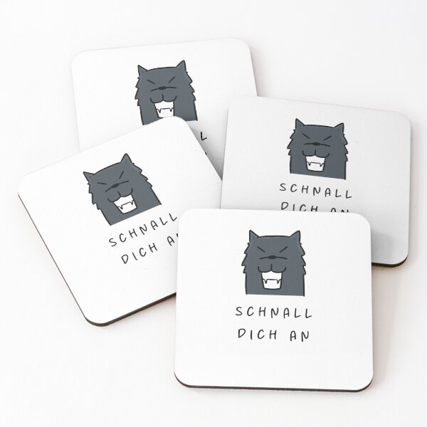 Item preview, Schnall dich an - Safety First Reminder Design | Dog Design Illustration designed and sold by RM-Journey.