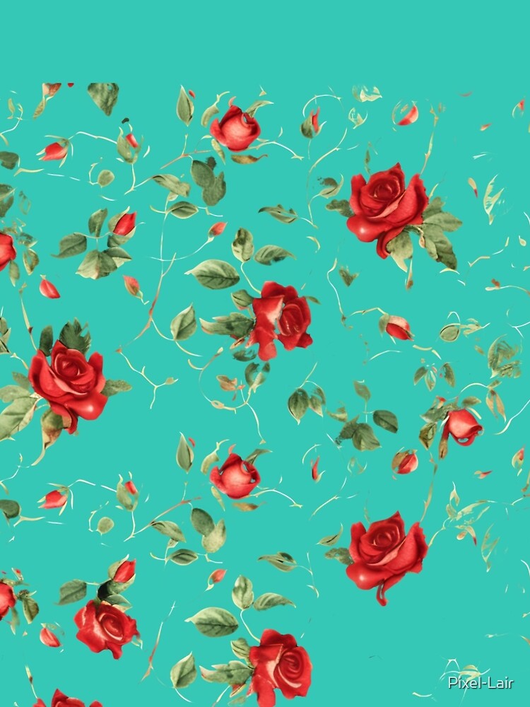 Thumbnail 5 of 5, A-Line Dress, Transparent Roses Pattern designed and sold by Pixel-Lair.