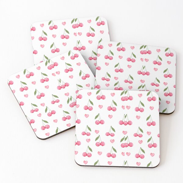 Item preview, cherries and hearts designed and sold by Evelyn Kim.
