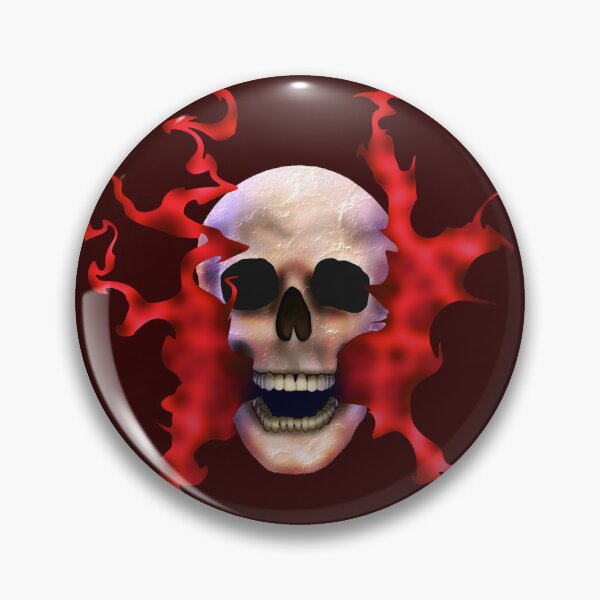 Item preview, Human Skull Spewing Red Smog No Eyes designed and sold by KMH-Artwork.