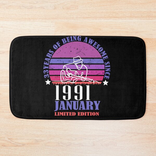 Item preview, 33 Geburtstag Retro Vintage Gitarristen Gitarrenliebhaber january designed and sold by studiopekepeke.