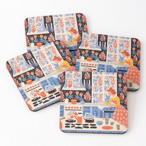 Item preview, Cottage Baking - Vintage Style - Homage to Mary Blair designed and sold by Offset Vinyl Film.
