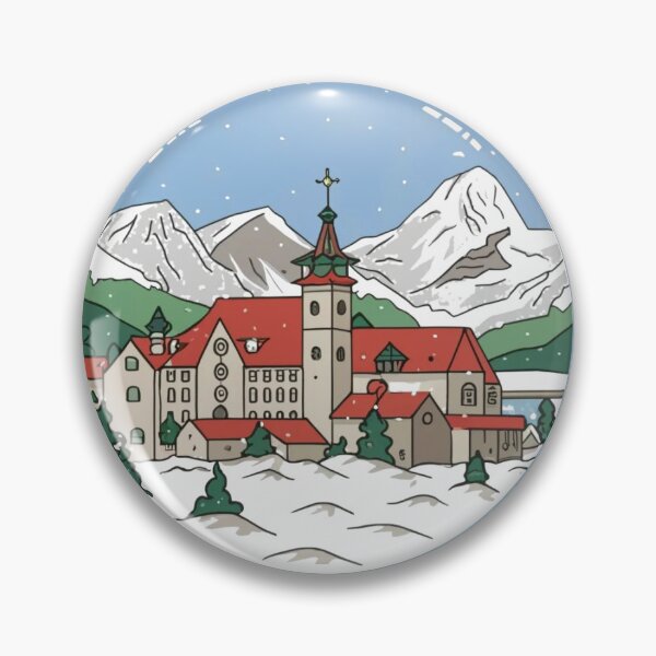 Item preview, hallstatt snow sticker designed and sold by BABA1655.