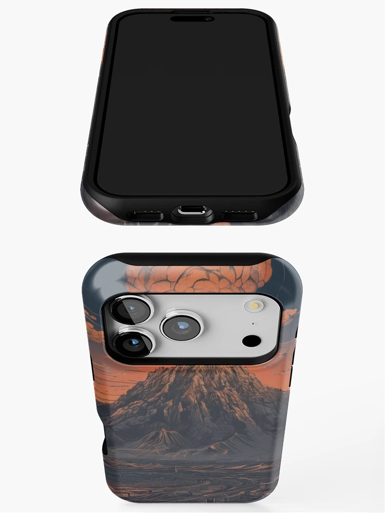 Thumbnail 3 of 4, iPhone Case, Volcano Rage designed and sold by Batil.