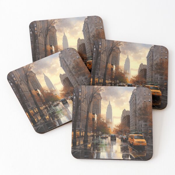 Item preview, Autumn Dusk in Manhattan designed and sold by Chreggie.