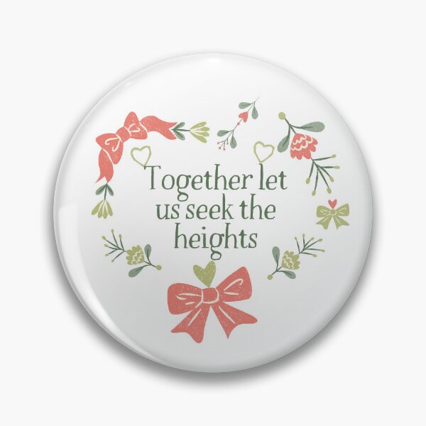 Item preview, "Together let us seek the Heights" - Flower Pattern designed and sold by Jenna Cage.