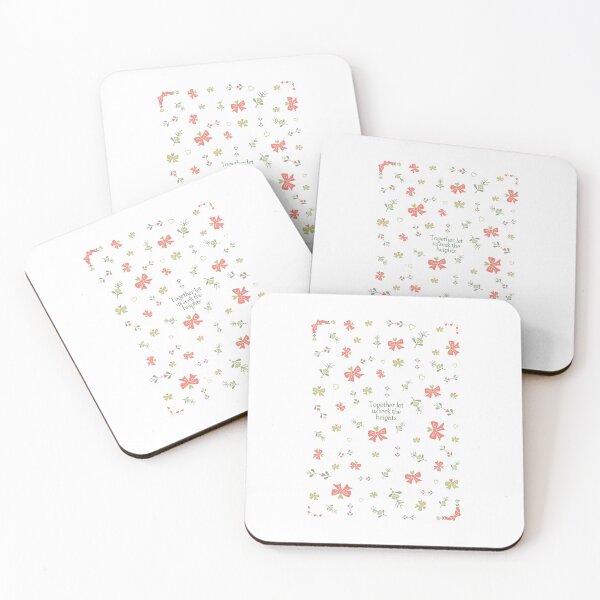 Item preview, "Together let us seek the Heights" - Flower Pattern designed and sold by Jenna Cage.