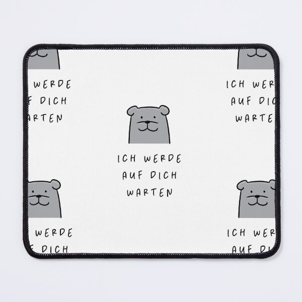 Artikelvorschau, Ich werde auf dich warten | Hunde-Design-Illustration entworfen und verkauft von RM-Journey.