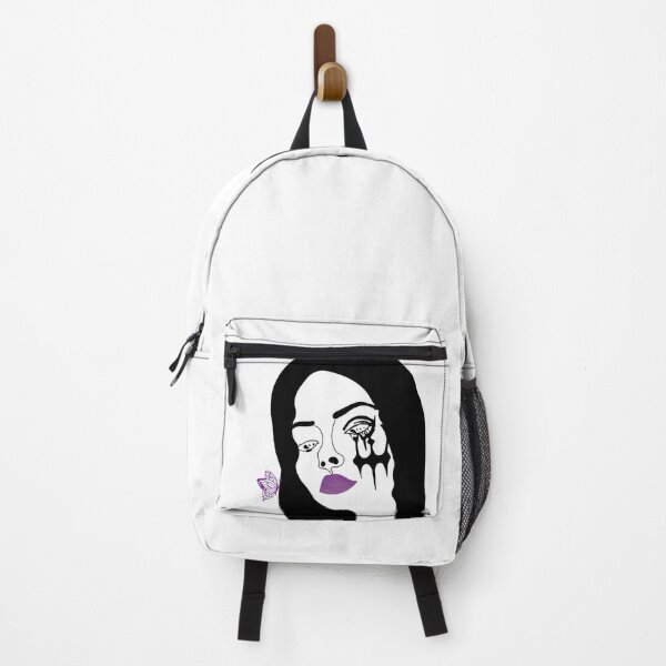 Item preview, Enchanting Elegance: Woman with Purple Lips and Butterfly Grace designed and sold by NEWDESINGS12.