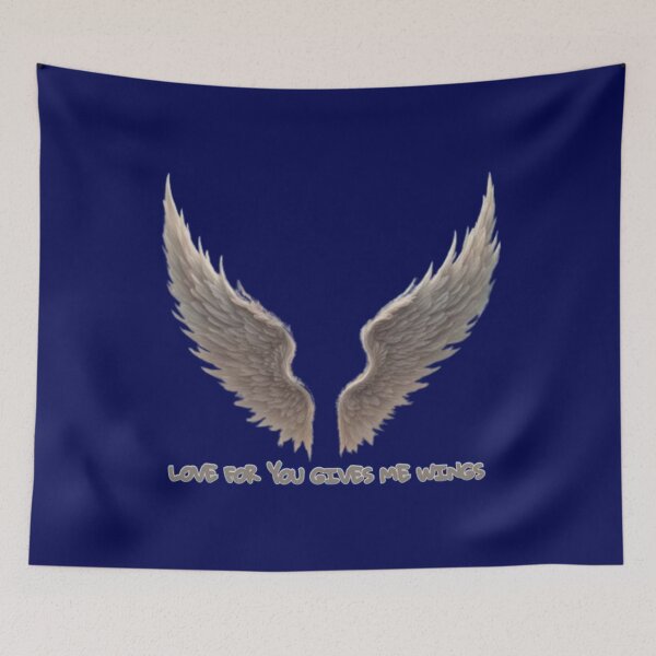 Item preview, LOVE FOR YOU GIVES ME WINGS,  GIVES ME WINGS, LOVE FOR YOU, HE, SHE, THEY, TYPOGRAPHY. designed and sold by 2012DreamVision.