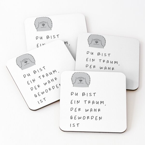 Item preview, Du bist ein Traum, der wahr geworden ist | Dreamy Love Expression Design | Dog Design Illustration designed and sold by RM-Journey.