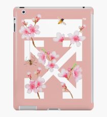 Off-White Cherry Blossom Arrows (Pastel Rose Pink) iPad Case/Skin