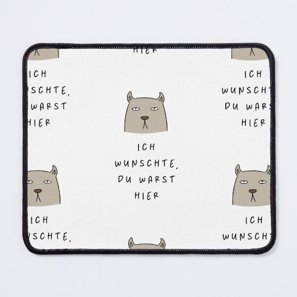 Artikelvorschau, Ich wünschte, du wärst hier | Hunde-Design-Illustration entworfen und verkauft von RM-Journey.