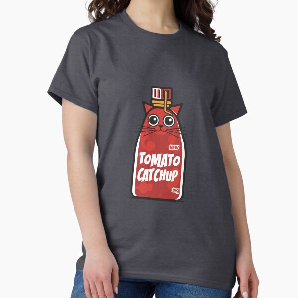 Artikel-Vorschau von Tomato Catchup Lustige Katze Kitty Humor Katzenflasche, designt und verkauft von IcePools.
