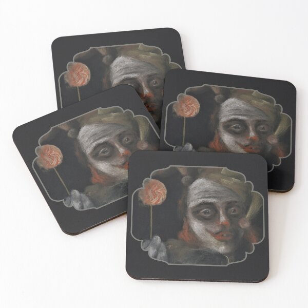 Item preview, Creepy Cute Black Red Clown Dark Art designed and sold by Dariia Zhyrova.
