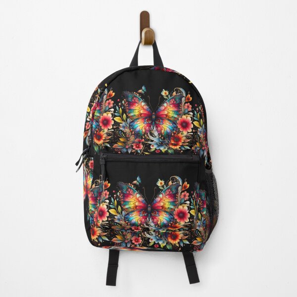 Item preview, Butterfly Floral Symmetry: Colorful Tones Art Pattern designed and sold by LLdreams.