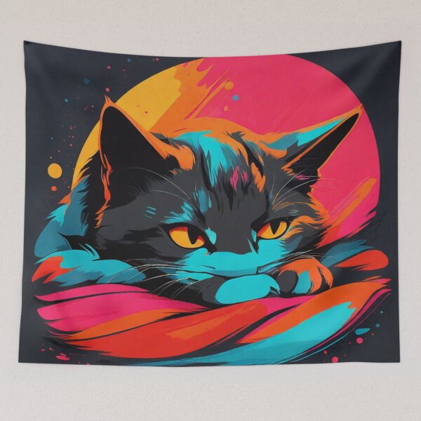 Item preview, Cat in a Dreamland designed and sold by Rafal Saluszewski.