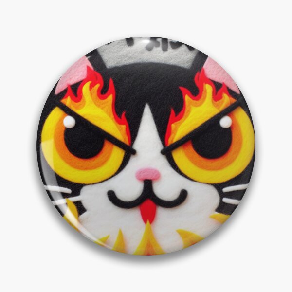 Item preview,  Japanese Black Cat Flames designed and sold by GALUMARKET.