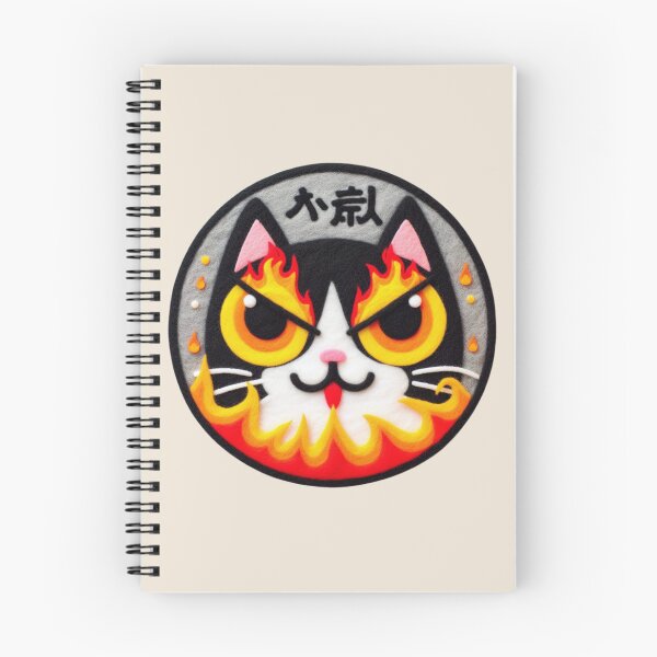Item preview,  Japanese Black Cat Flames designed and sold by GALUMARKET.