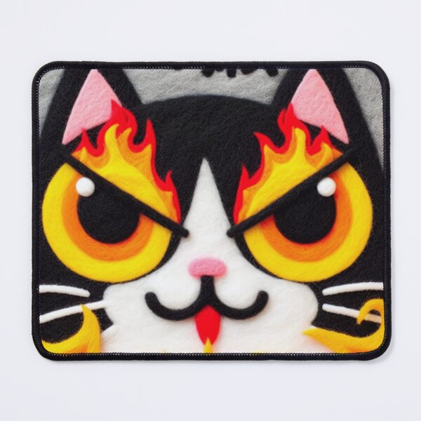 Item preview, Japanese Black Cat Flames designed and sold by GALUMARKET.