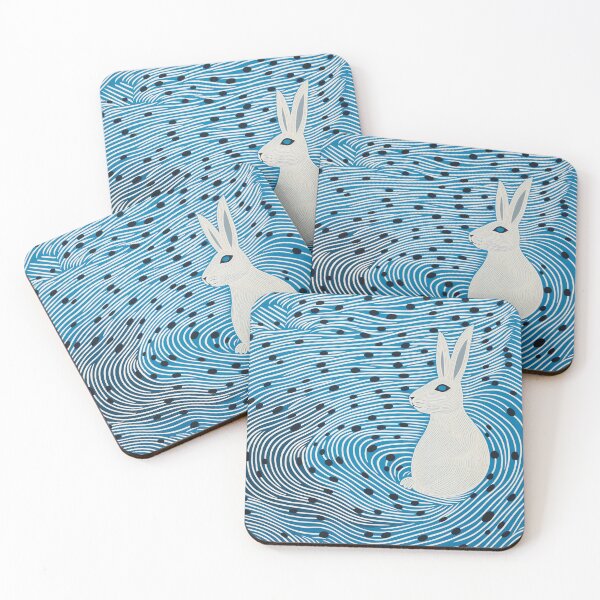 Item preview, Curious White Rabbit designed and sold by EnchantArtCo.