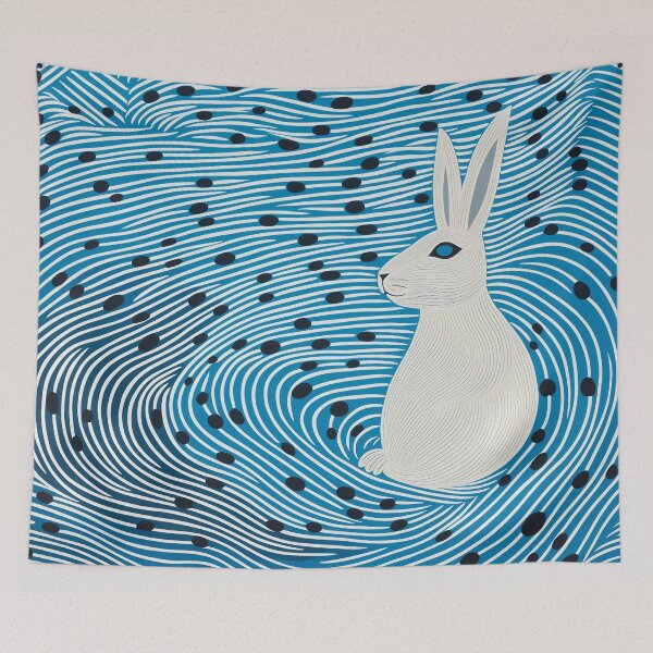 Item preview, Curious White Rabbit designed and sold by EnchantArtCo.