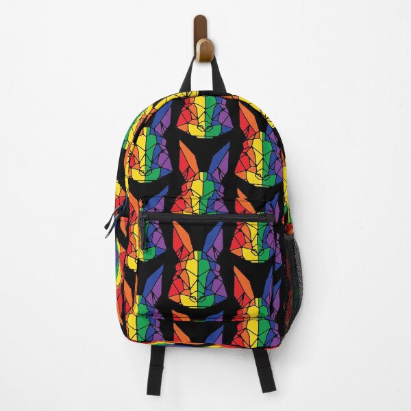 Item preview, LGBTQIA Plus Pride Rainbow Geometric Bunny Rabbit print design designed and sold by NobizArtwerkz.