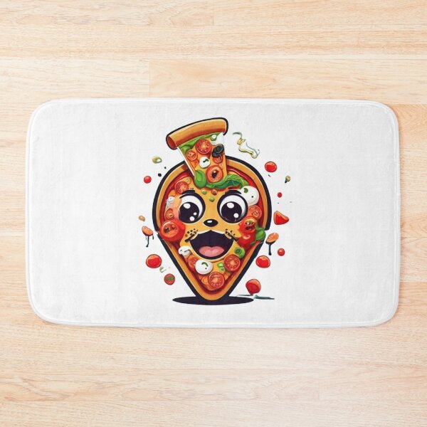 Item preview, ,Cartoon Pizza Illustration ,Cartoon Pizza, funny gift  designed and sold by masteryStore.