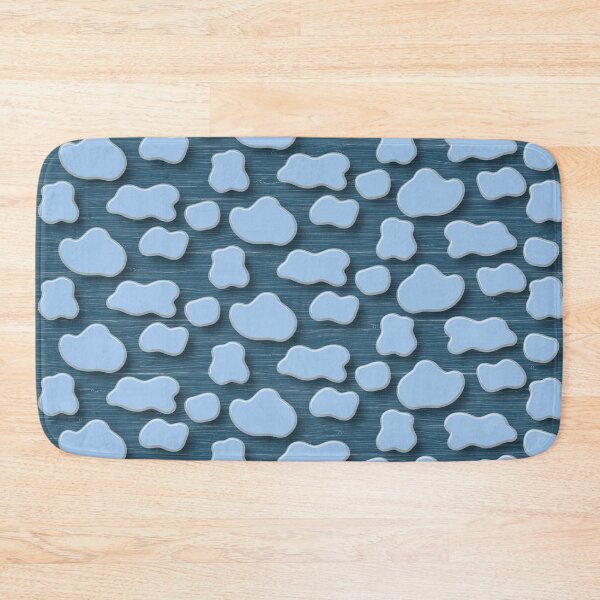 Item preview, Seamless Minimalist Cloud Shapes Pattern on a Dark Blue Textured Background designed and sold by NOVOImpression.