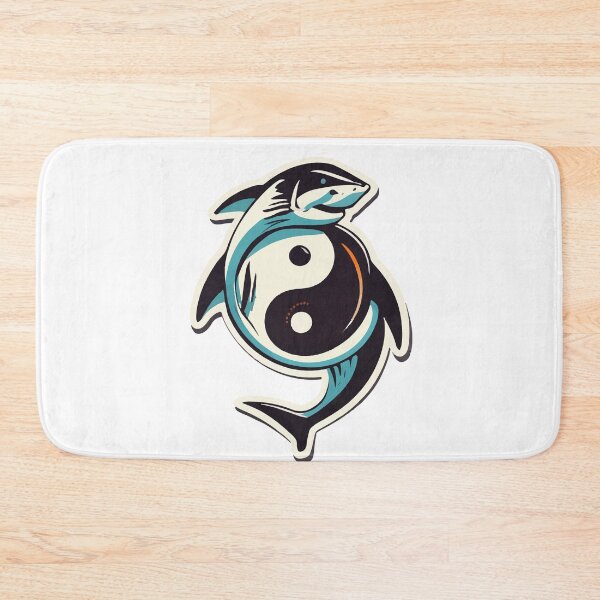 Item preview, Shark Yin Yang Balance Symbol designed and sold by NiftyWrx.