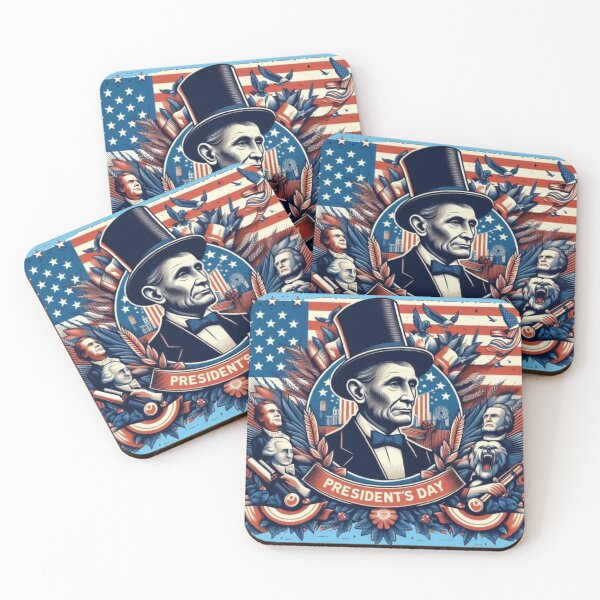 Item preview, President's Day Uncle Sam in Hat and Presidents designed and sold by JaroDesign2023.