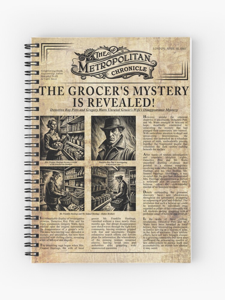 Vintage Crime Newspaper