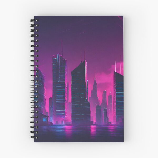 Item preview, Synthwave Skyscrapers  designed and sold by CharmStudio.