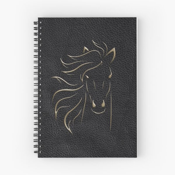 Item preview, Gold horse embossed on leather designed and sold by Shauna Kenworthy.
