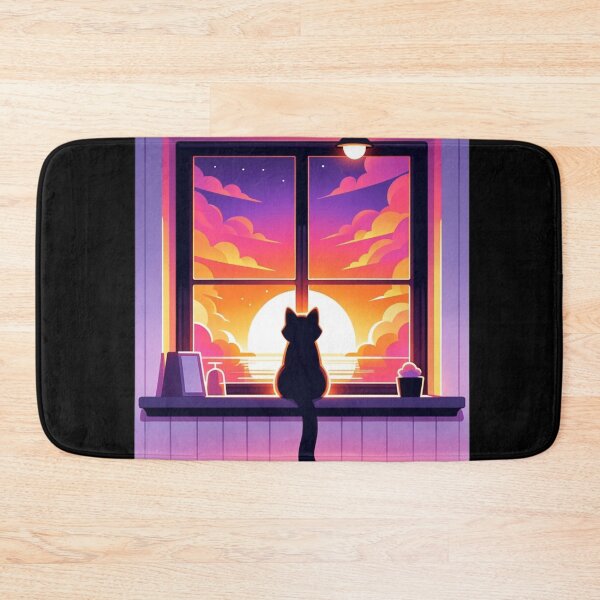 Item preview, Sunset Cat designed and sold by MapleandHoney.
