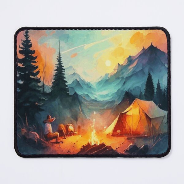 Item preview, Dreamscapes of Adventure: A Watercolor Campsite designed and sold by Elpico11.