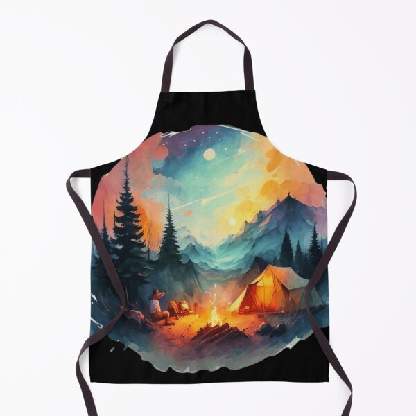 Item preview, Dreamscapes of Adventure: A Watercolor Campsite designed and sold by Elpico11.