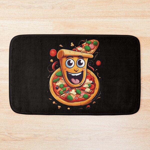 Item preview,  Cartoon Pizza Illustration ,Cartoon Pizza, funny gift  designed and sold by masteryStore.