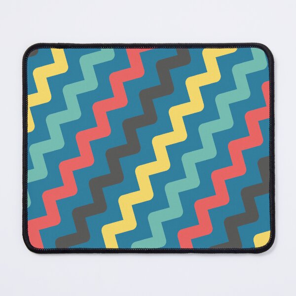 Item preview, Blue Chevron Jagged Stripe Line Sequenced NeverEnding Textile designed and sold by Alchemy-A-La-G.