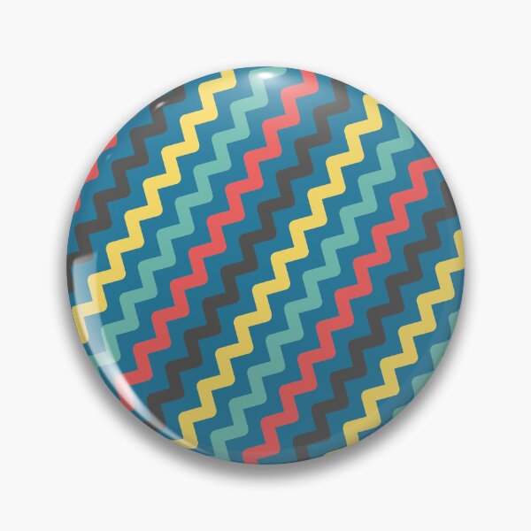 Item preview, Blue Chevron Jagged Stripe Line Sequenced NeverEnding Textile designed and sold by Alchemy-A-La-G.