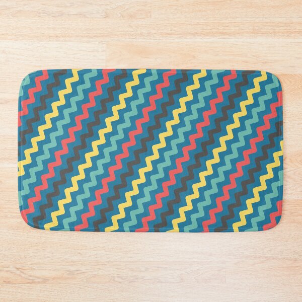 Item preview, Blue Chevron Jagged Stripe Line Sequenced NeverEnding Textile designed and sold by Alchemy-A-La-G.