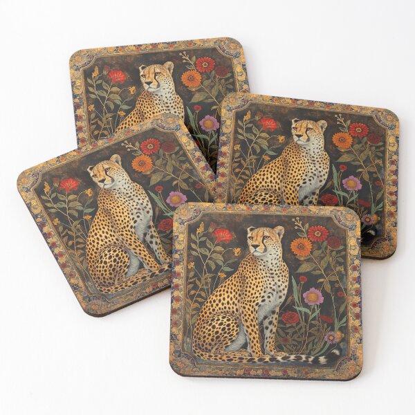 Item preview, Cheetah in persian design  designed and sold by Closet Goblin.