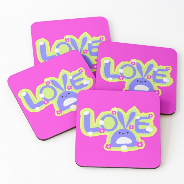 Item preview, Cute Kawaii Bunny Love Letters Springtime Joy designed and sold by Renata Illustrata.